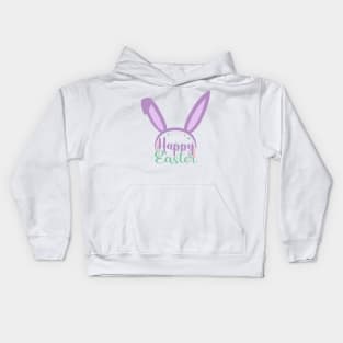 Happy Easter Colorful Ears Easter Bunny Kids Hoodie